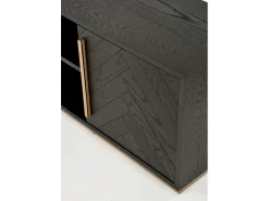 Móvel De Tv* Armário 180x50x38 cm Sevilha sev25-2 Preto