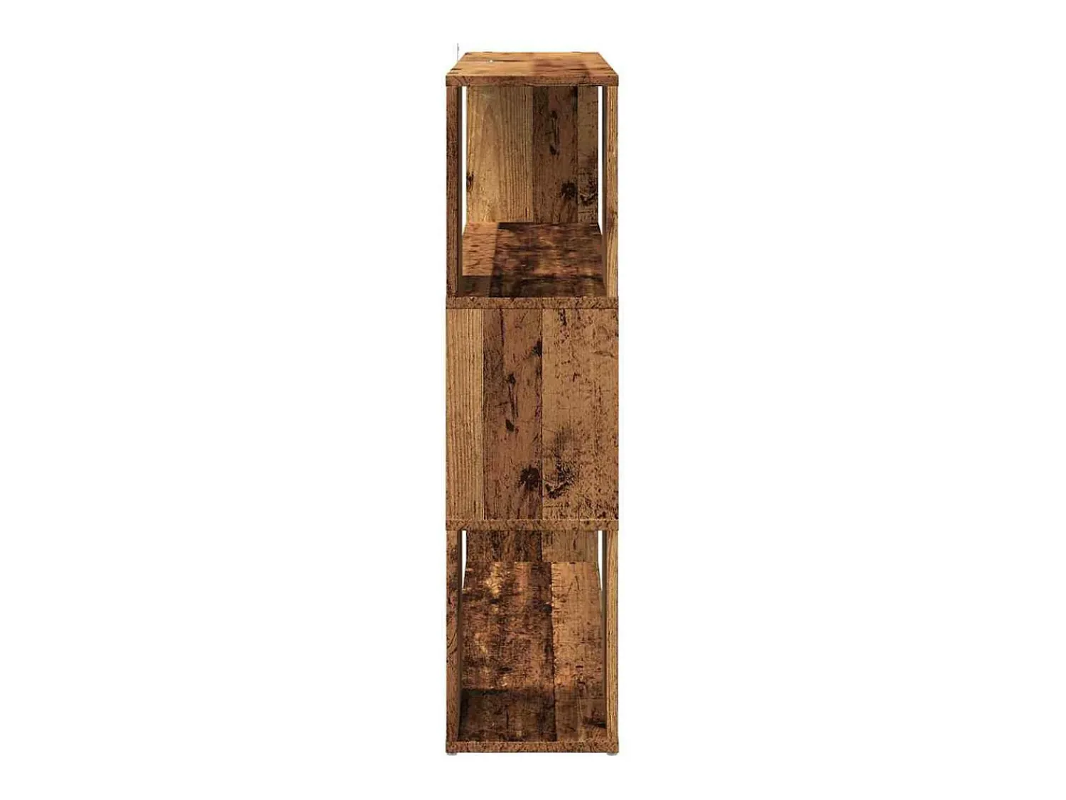vidaxl Armário/divisória de quarto madeira velha 100x24x94 cm Castanho