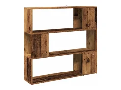 vidaxl Armário/divisória de quarto madeira velha 100x24x94 cm Castanho