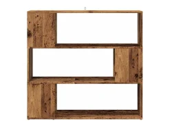 vidaxl Armário/divisória de quarto madeira velha 100x24x94 cm Castanho