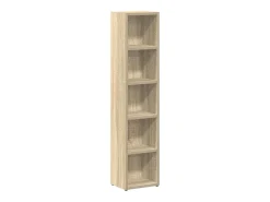 Móvel De Arrumação*vidaxl Armários CD 2 pcs 21x16x93,5 cm contraplacado carvalho sonoma Natural claro