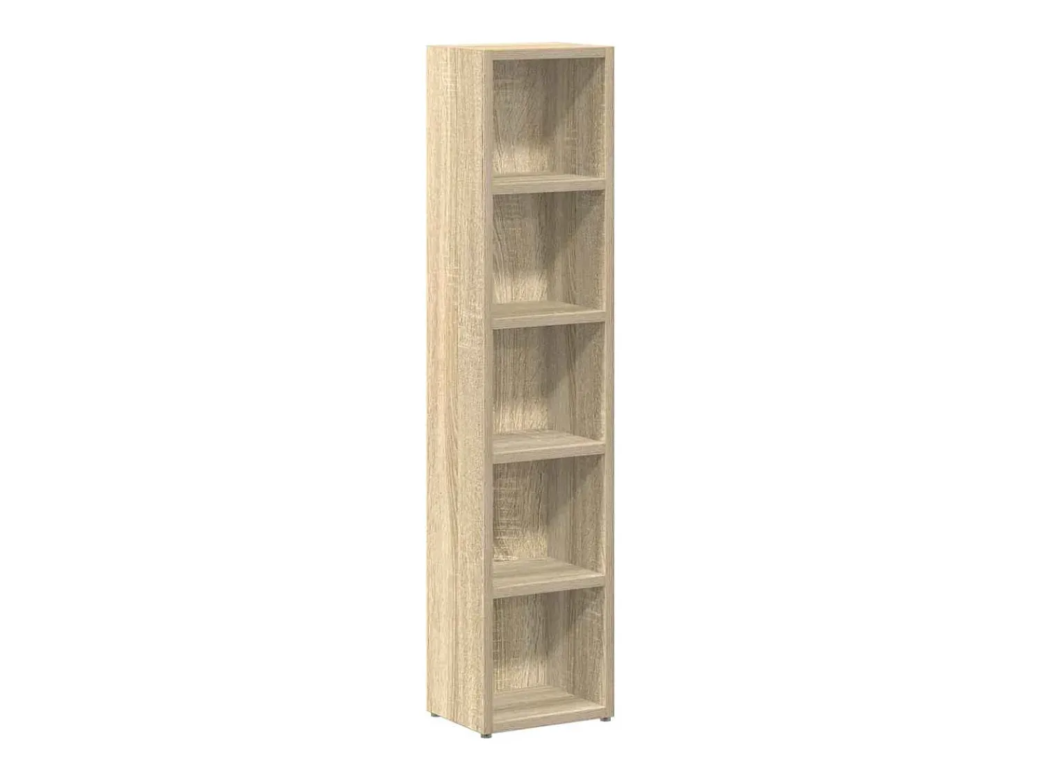 Móvel De Arrumação*vidaxl Armários CD 2 pcs 21x16x93,5 cm contraplacado carvalho sonoma Natural claro
