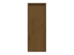 Prateleira|vidaxl Armários de parede 2 pcs 30x30x80 cm pinho maciço -mel Castanho