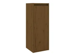 Prateleira|vidaxl Armários de parede 2 pcs 30x30x80 cm pinho maciço -mel Castanho
