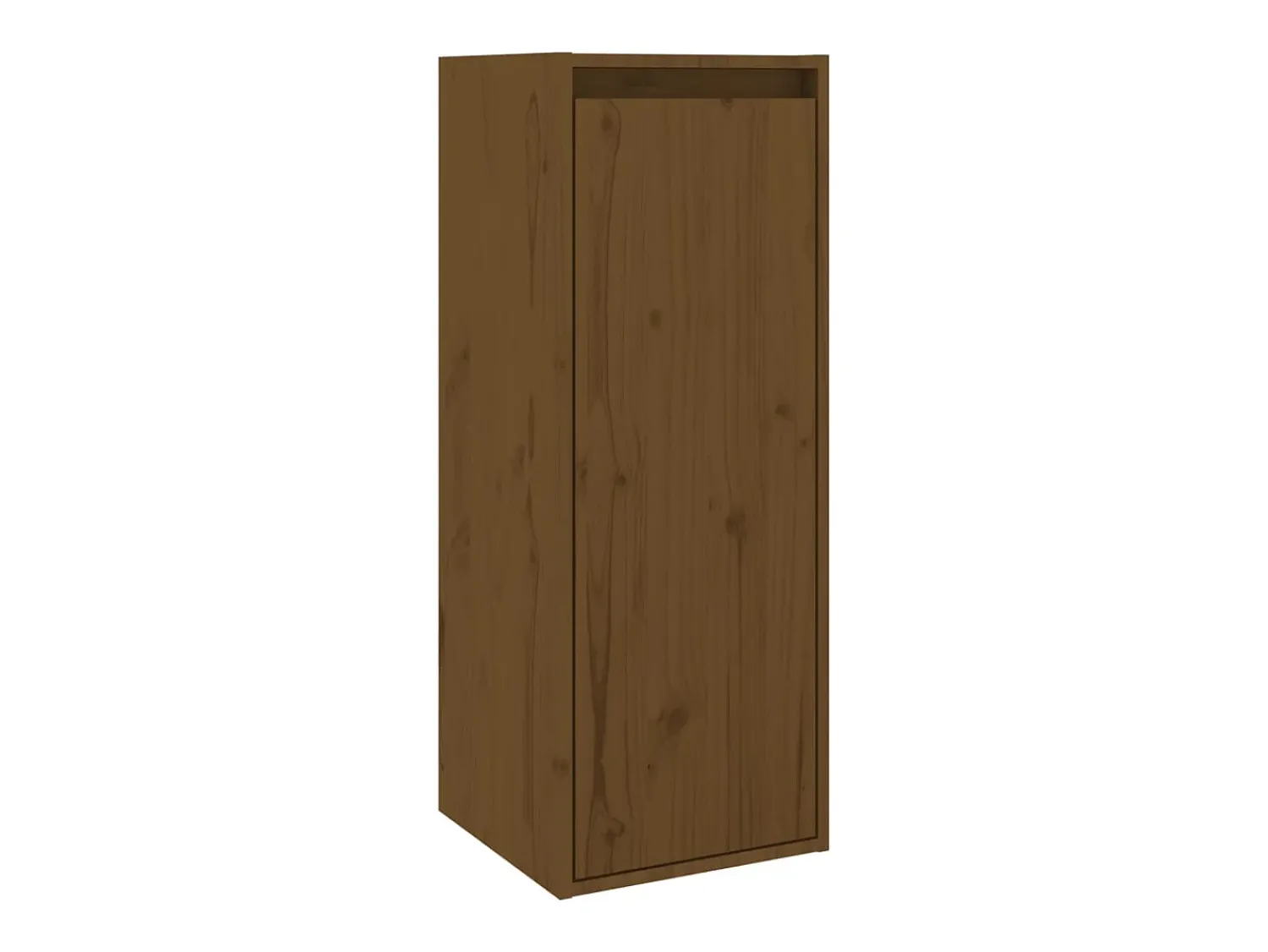 Prateleira|vidaxl Armários de parede 2 pcs 30x30x80 cm pinho maciço -mel Castanho