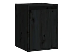 Prateleira|vidaxl Armários de parede 2 pcs 30x30x40 cm pinho maciço Preto
