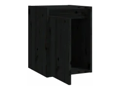 Prateleira|vidaxl Armários de parede 2 pcs 30x30x40 cm pinho maciço Preto