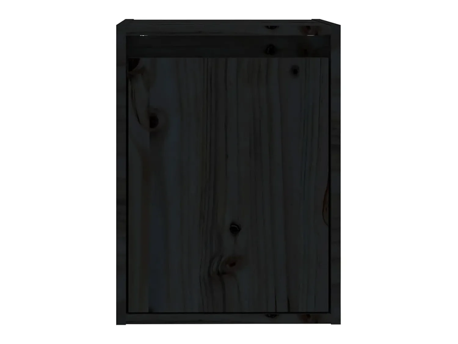 Prateleira|vidaxl Armários de parede 2 pcs 30x30x40 cm pinho maciço Preto