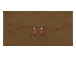 Sale vidaxl Armários de parede 2 pcs 60x30x30 cm pinho maciço -mel Castanho