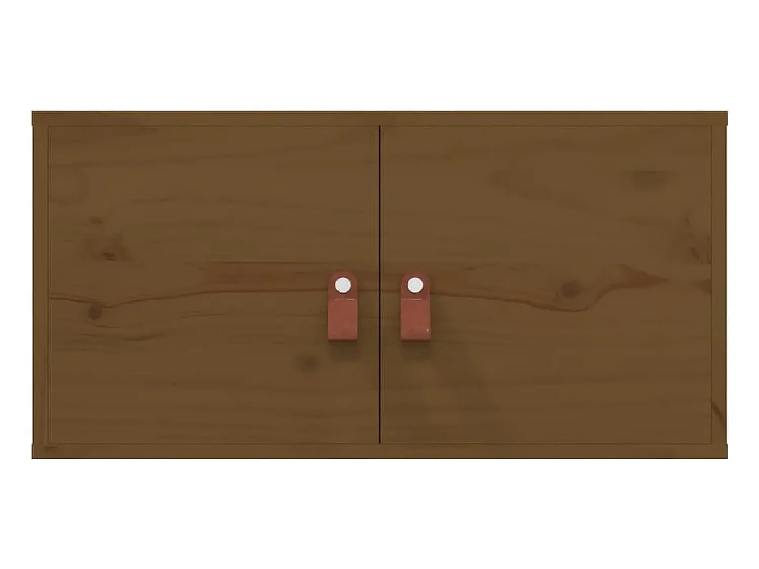 Sale vidaxl Armários de parede 2 pcs 60x30x30 cm pinho maciço -mel Castanho