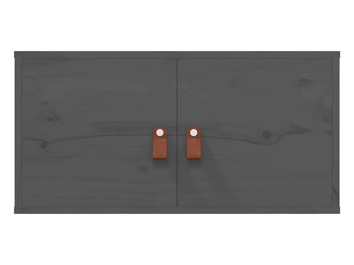 Prateleira|vidaxl Armários de parede 2 pcs 60x30x30 cm pinho maciço Cinzento