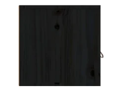 Prateleira*vidaxl Armários de parede 2 pcs 60x30x30 cm pinho maciço Preto