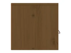 vidaxl Armários de parede 2 pcs 80x30x30 cm pinho maciço -mel^ Prateleira