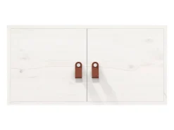 Prateleira|vidaxl Armários de parede 2 pcs 60x30x30 cm pinho maciço branco Castanho