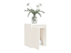 Prateleira*vidaxl Armários de parede 2 pcs 30x30x40 cm pinho maciço branco Castanho