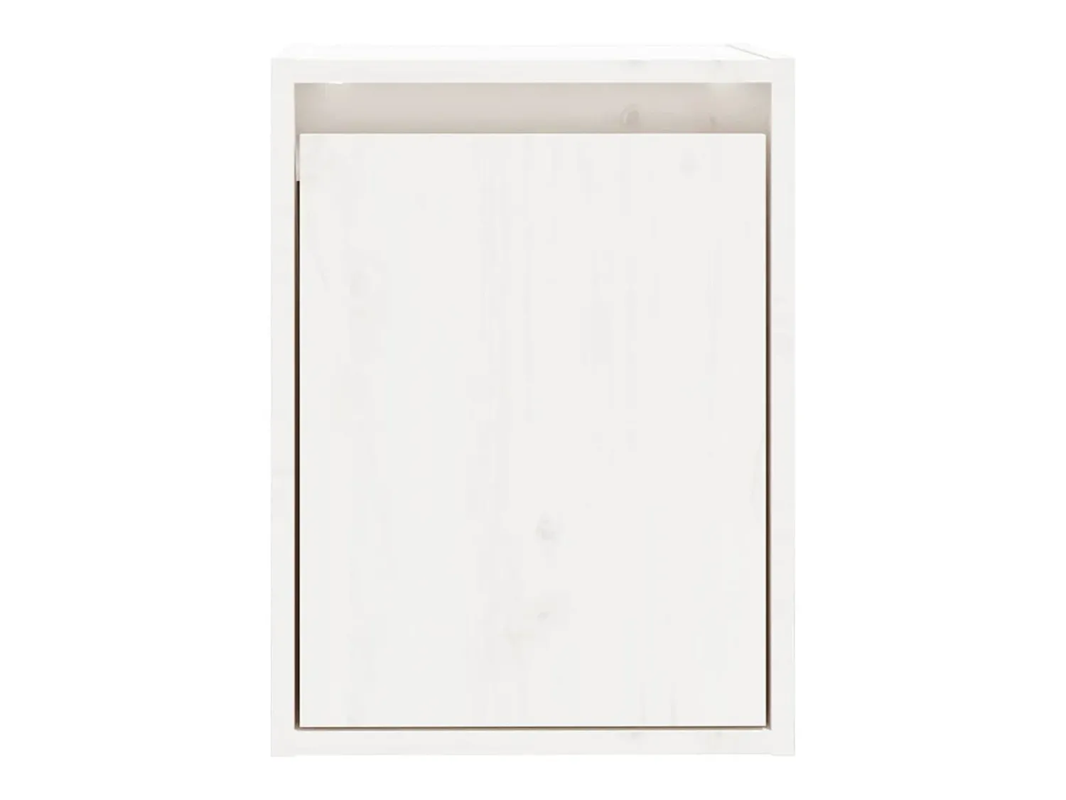 Prateleira*vidaxl Armários de parede 2 pcs 30x30x40 cm pinho maciço branco Castanho