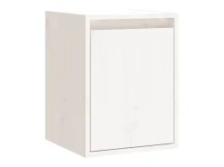 Prateleira*vidaxl Armários de parede 2 pcs 30x30x40 cm pinho maciço branco Castanho