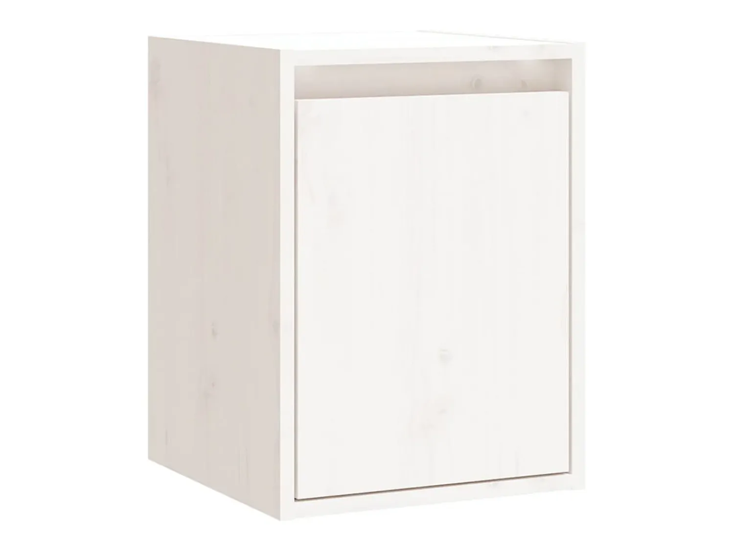 Prateleira*vidaxl Armários de parede 2 pcs 30x30x40 cm pinho maciço branco Castanho