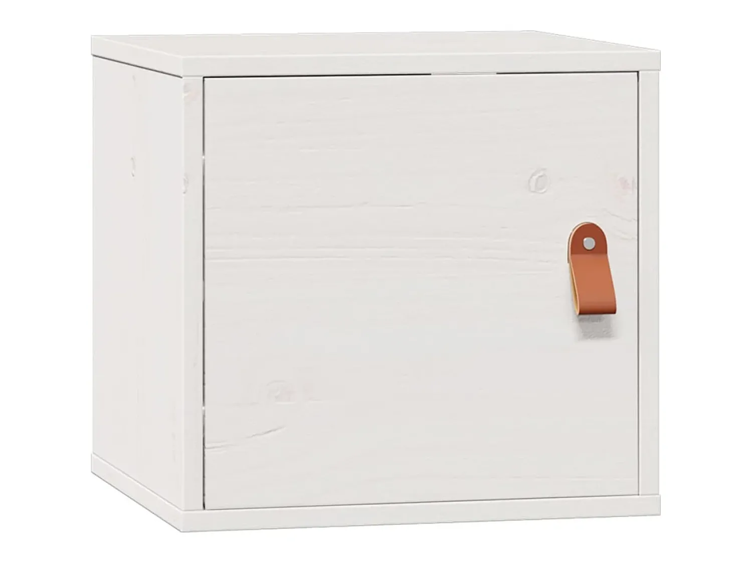 Prateleira|vidaxl Armários de parede 2 pcs 31,5x30x30 cm pinho maciço branco Castanho