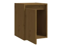 vidaxl Armários de parede 2 pcs 30x30x40 cm pinho maciço mel^ Prateleira