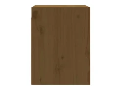 vidaxl Armários de parede 2 pcs 30x30x40 cm pinho maciço mel^ Prateleira