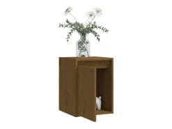 vidaxl Armários de parede 2 pcs 30x30x40 cm pinho maciço mel^ Prateleira