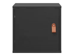 Prateleira|vidaxl Armários de parede 2 pcs 31,5x30x30cm pinho maciço branco Preto