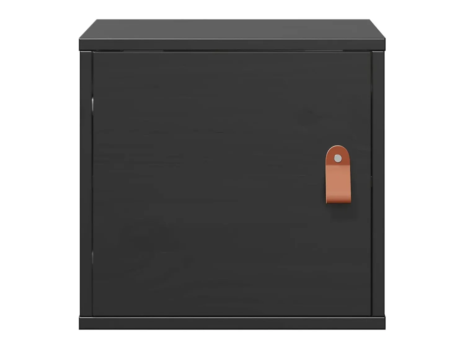Prateleira|vidaxl Armários de parede 2 pcs 31,5x30x30cm pinho maciço branco Preto