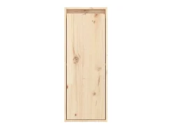 Outlet vidaxl Armários de parede 2 pcs 30x30x80 cm madeira de pinho maciça Castanho
