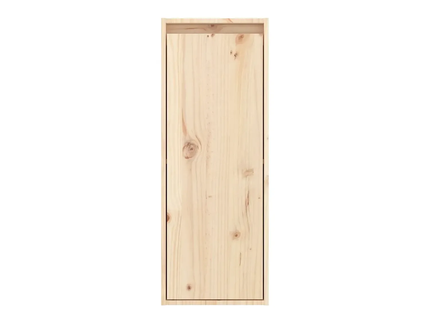 Outlet vidaxl Armários de parede 2 pcs 30x30x80 cm madeira de pinho maciça Castanho