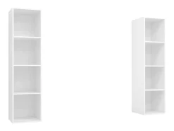 Online Armários de parede para TV 2 pcs derivados de madeira PT504580 Branco