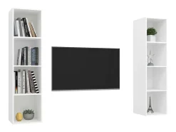 Online Armários de parede para TV 2 pcs derivados de madeira PT504580 Branco