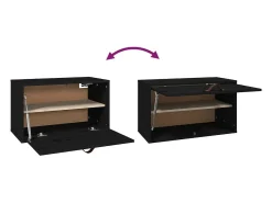 vidaxl Armários de parede 60x30x35 cm pinho maciço^ Prateleira