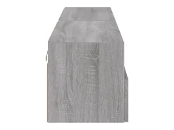 Móvel De Tv*Helloshop26 Armários de TV de parede prateleira multimídia aparador de TV sala de jantar sala de estar quarto 2 peças sonoma 80 x 30 x 30 cm madeira projetada cinza 02_0029032 Castanho