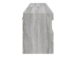 Móvel De Tv|Helloshop26 Armários de TV de parede prateleira multimídia aparador de TV sala de jantar sala de estar quarto e luzes LED 2 peças sonoma 60 x 30 x 40 cm cinza 02_0029152 Cinzento