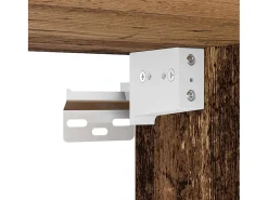 Móvel De Tv|vidaxl armários de TV montados na parede 3 pcs madeira velha Castanho