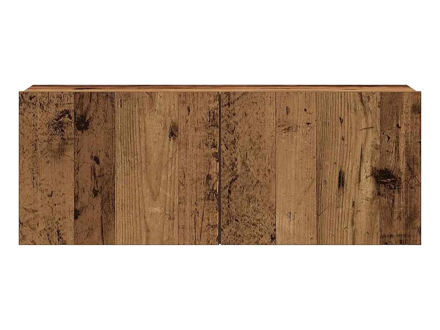 Móvel De Tv*vidaxl armários de TV montados na parede 4 pcs madeira velha Castanho