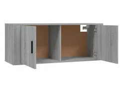 Helloshop26 Armários de TV multimídia de parede prateleira de TV aparador de TV sala de jantar sala de estar quarto 3 peças sonoma 100 x 345 x 40 cm cinza 02_0029049^ Móvel De Tv