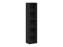 Móvel De Arrumação*vidaxl Armários para CD 2 pcs 21x16x93,5 cm contraplacado Preto