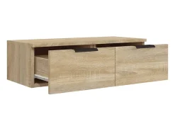 Prateleira|vidaxl Armários parede 2pcs 68x30x20 cm derivados madeira sonoma Castanho