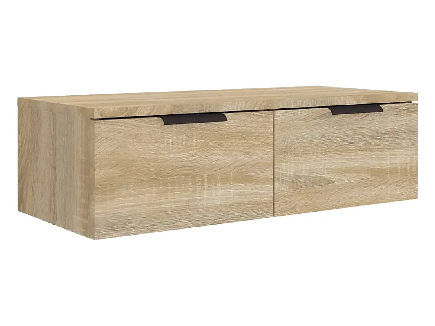 Prateleira|vidaxl Armários parede 2pcs 68x30x20 cm derivados madeira sonoma Castanho