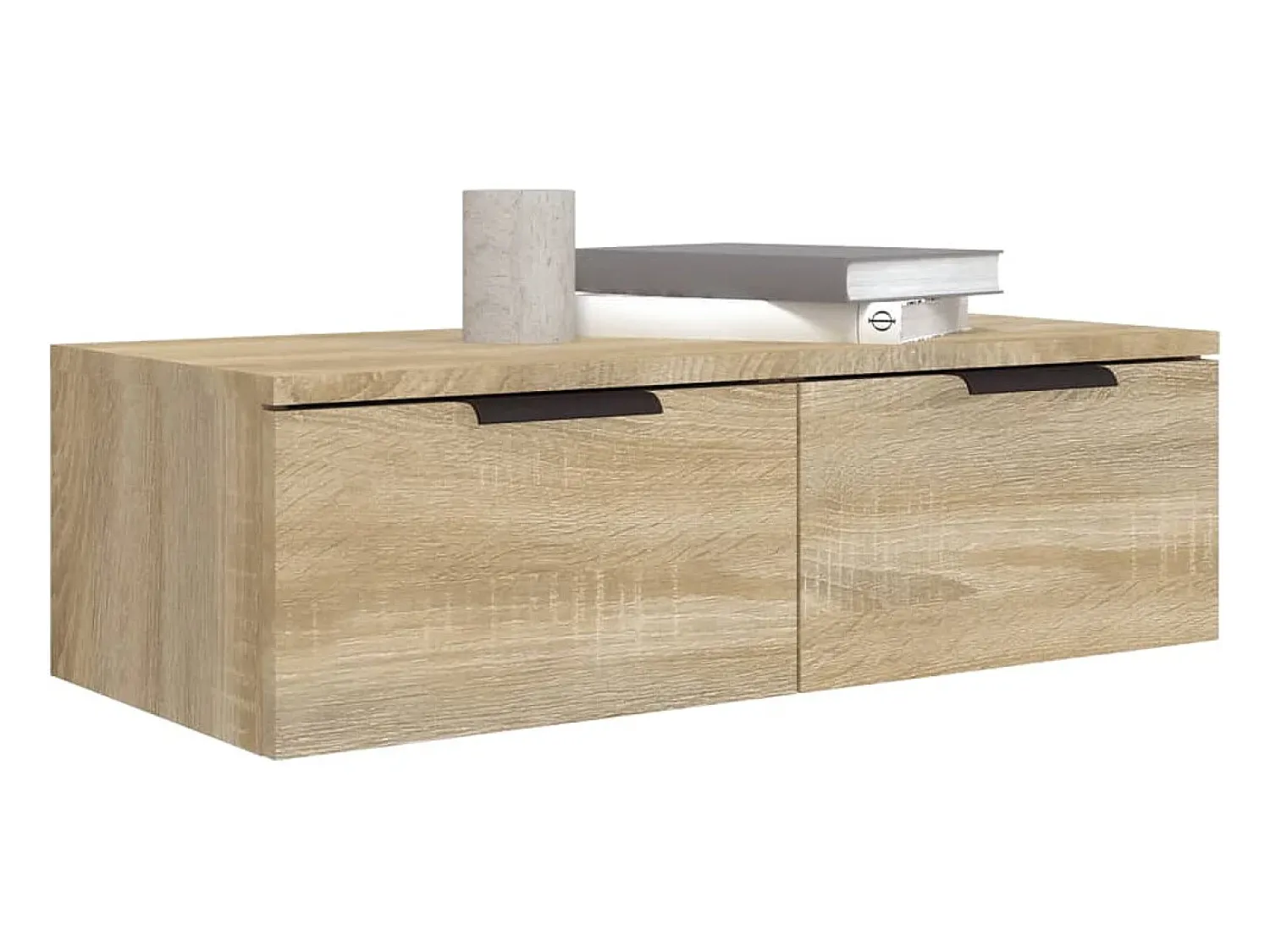 Prateleira|vidaxl Armários parede 2pcs 68x30x20 cm derivados madeira sonoma Castanho