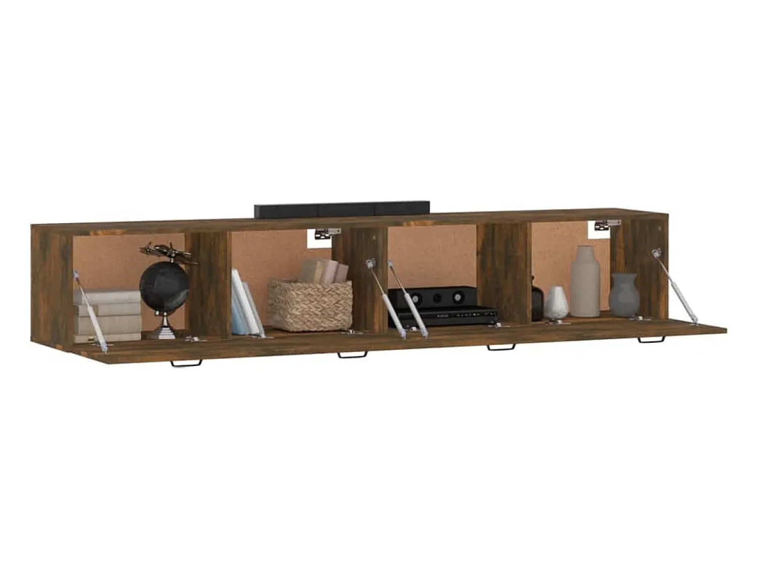 Hot vidaxl Armários parede 2pcs 100x36,5x35 cm derivados madeira fumado Natural claro