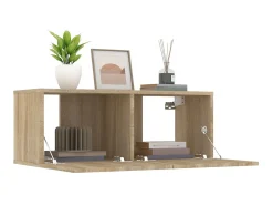 Móvel De Tv* Armários TV 2 pcs 80x30x30 cm derivados madeira carvalho sonoma PT992183 Castanho