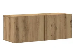 vidaxl armários TV montados na parede 4 pcs madeira carvalho artisiano^ Móvel De Tv