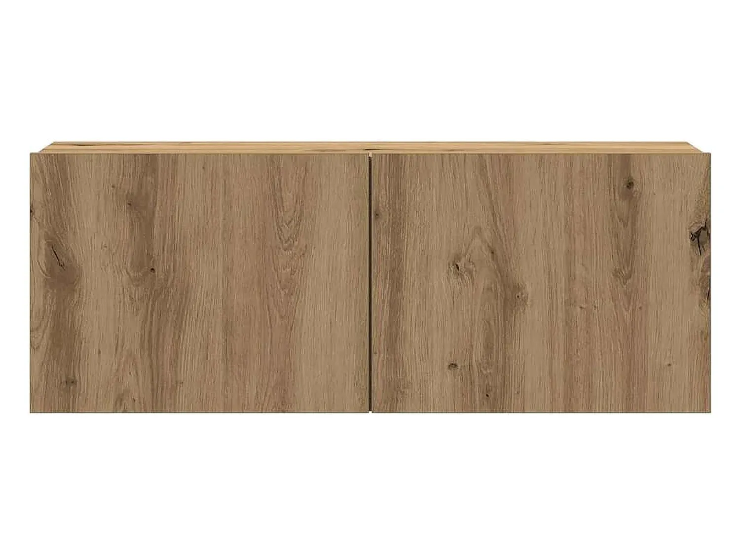 Móvel De Tv|vidaxl armários TV montados na parede 4 pcs madeira carvalho artisiano Castanho