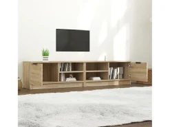 Móvel De Tv* Armários TV 2pcs 80x35x36,5cm madeira proc. cor carvalho sonoma PT553975 Castanho