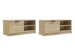 Móvel De Tv* Armários TV 2pcs 80x35x36,5cm madeira proc. cor carvalho sonoma PT553975 Castanho