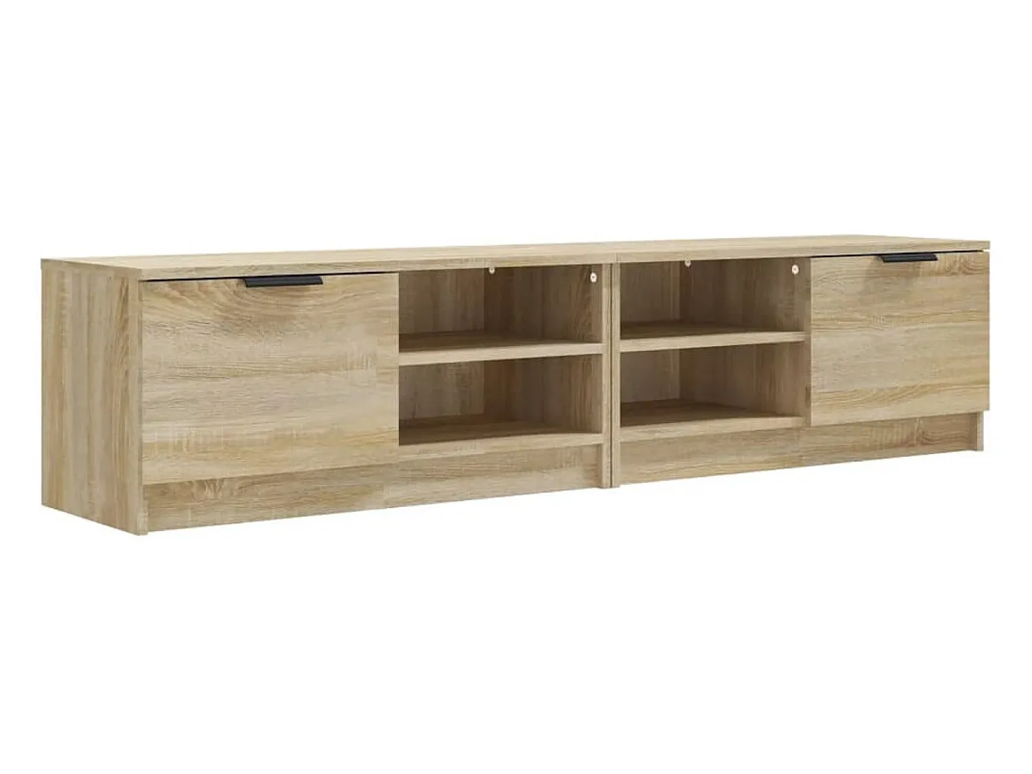Móvel De Tv* Armários TV 2pcs 80x35x36,5cm madeira proc. cor carvalho sonoma PT553975 Castanho