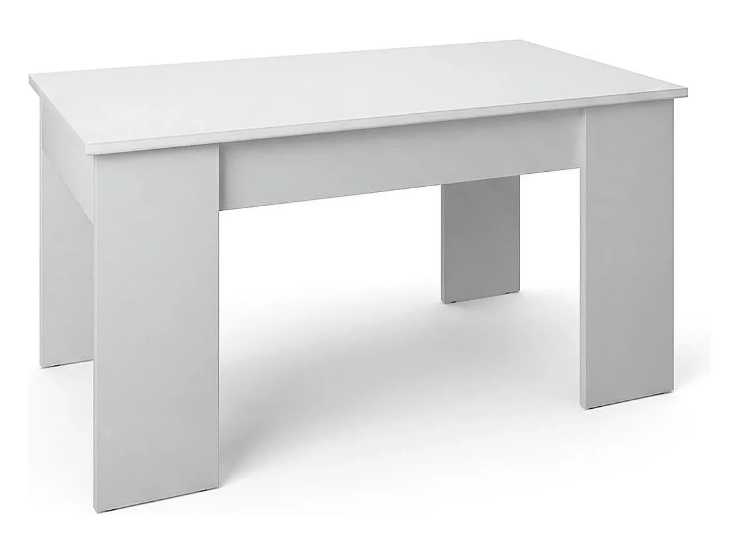 Discount duehome Artik Mesa de centro Norak com tampo elevatório branco Norak Cinzento